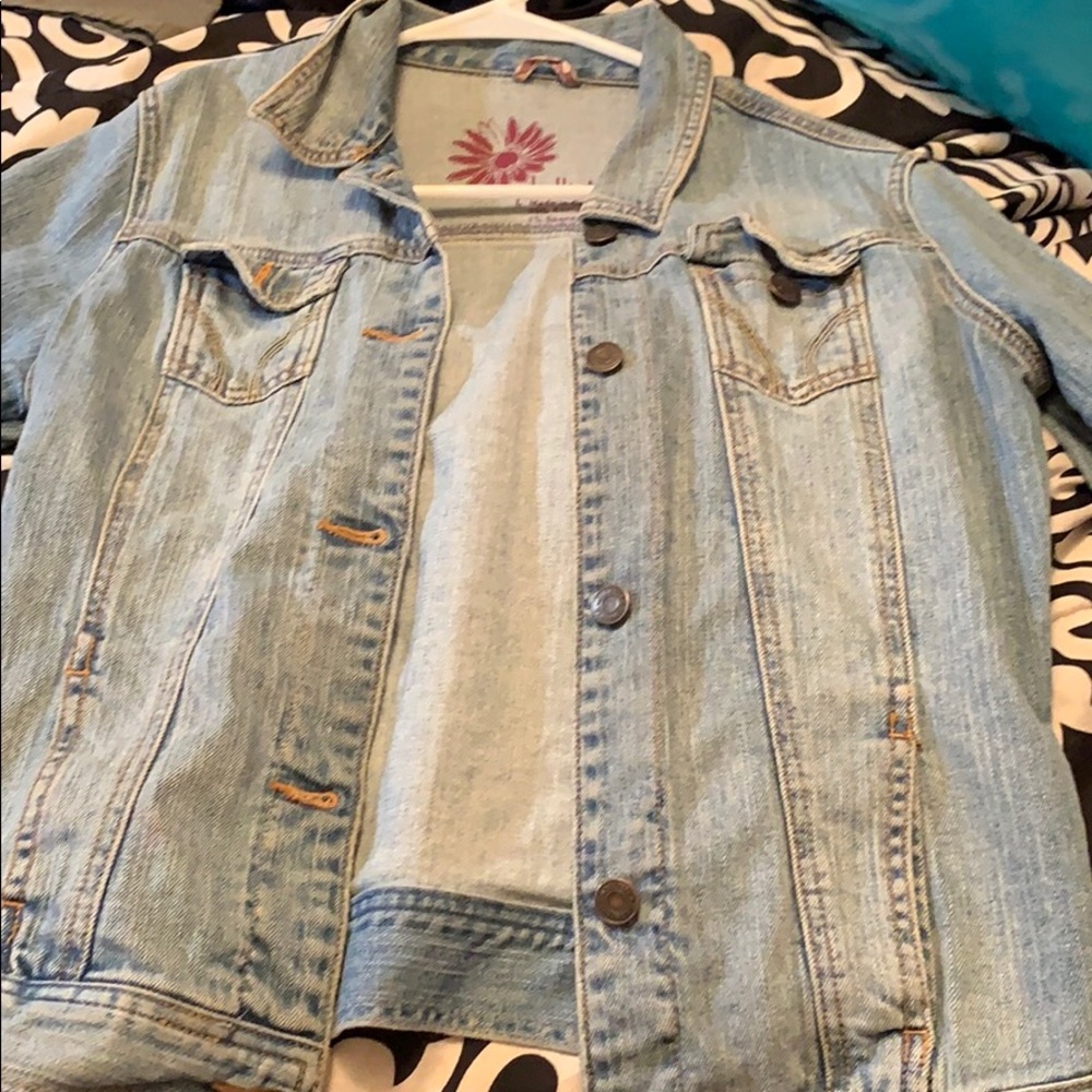 Hollister blue jean jacket